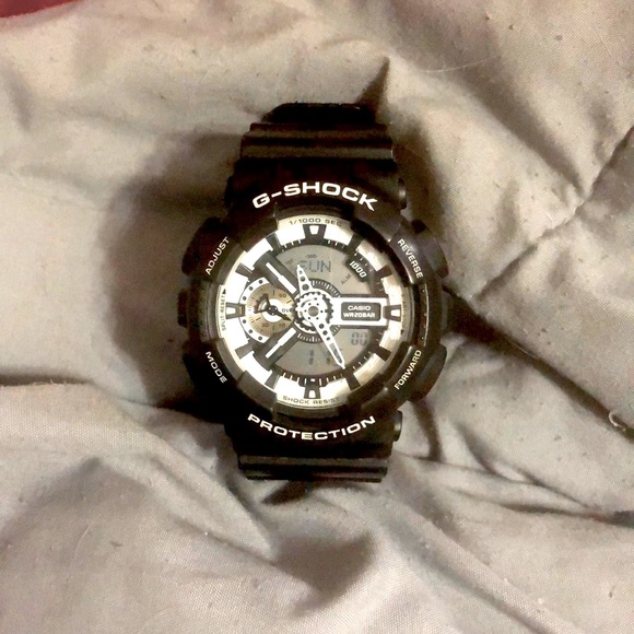 Like New G-Shock Protection Watch in black and white
